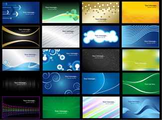 business card-vector set