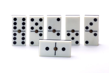 playing dominoes