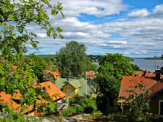Sigtuna town near Lake Mälar (Sweden)
