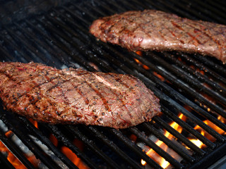 Steak On Grill