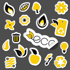 Set of ecology icons.