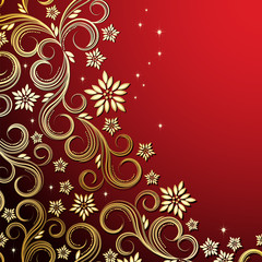 Holiday floral background