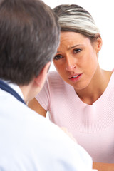 doctor and woman patient