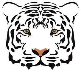 vector tiger head