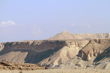 desert and blue sky