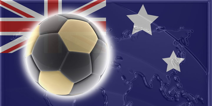 Flag of Australia soccer