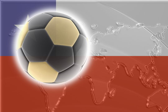 Chile flag soccer