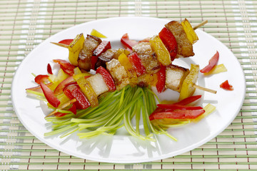 Fried skewers.
