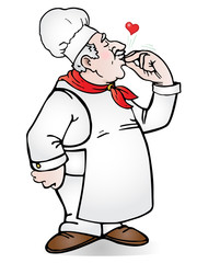 chef love his food