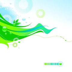Abstract vector spring illustration