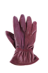 Leather gloves isolated on the white background