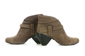 Woman shoes isolated on the white background