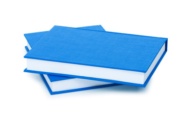 Stack of books isolated on the white