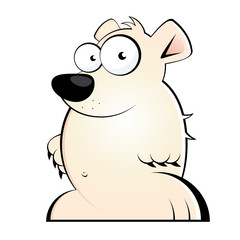 Obraz na płótnie Canvas bär eisbär cartoon lustig maskottchen