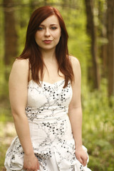 Young woman in the woods