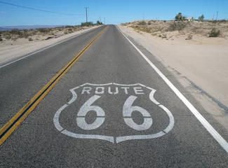 Crédence de cuisine en verre imprimé Route 66 Mojave 66