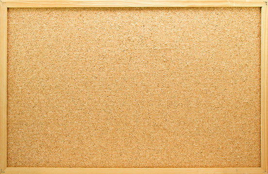 Empty memo board in closeup