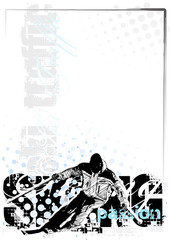 Obraz premium skiing background