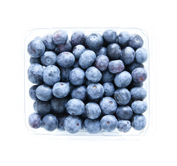 blueberries isolated on white