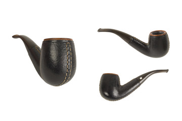 black leather pipe