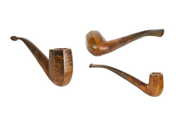 geometricaly shaped wooden pipe