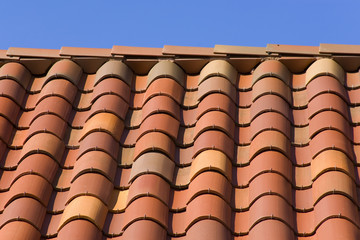 Orange tile roof