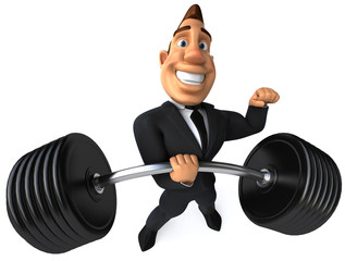 Businessman super fort