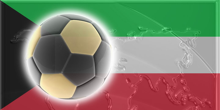 Flag of Kuwait soccer
