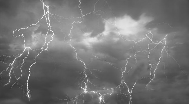 Composite abstract picture of Lightning