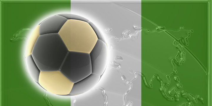 Flag of Nigeria soccer