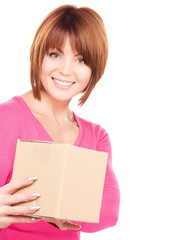 businesswoman with parcel