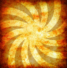 yellow vintage grunge background with sun rays
