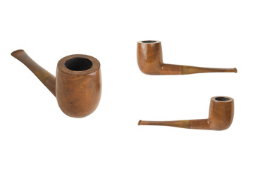 pipe with brown handle