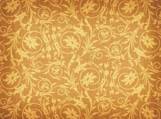 textile with floral ornament