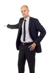 business man giving a presentation