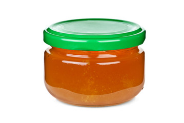 Small jar with honey