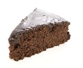 Slice of chocolate cake