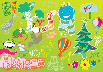 funny hand drawn objects