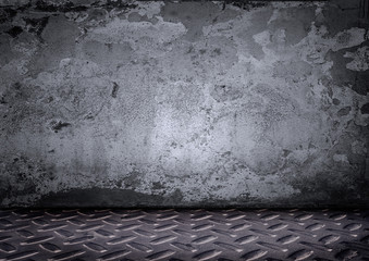 grunge interior with copy-space