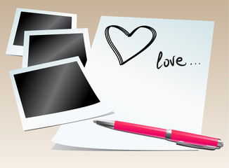 photos and love letter