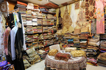 Naklejka premium Shop with Traditional Arabic Products in Dubai, UAE