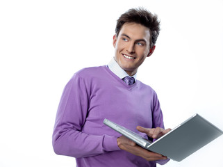 man with laptop