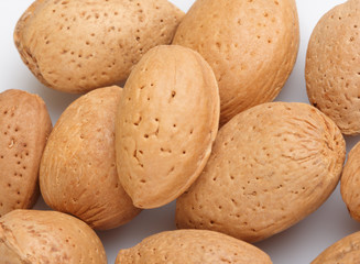 Almonds background