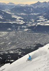 Snowboarder in Tirol