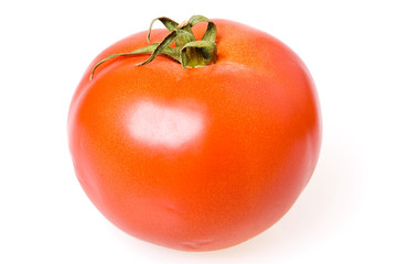 Tomato isolated on white background.