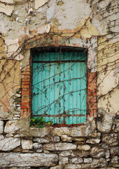 Green Shuttered Window in Postach