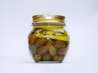 Jar of Home Made Lemon Olives