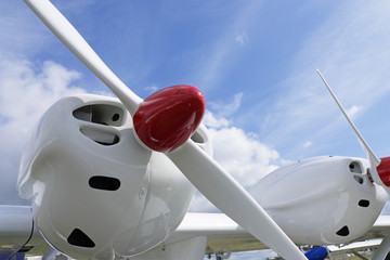 The engine and the propeller of the easy plane