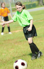 Young soccer player