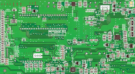 The green printed-circuit board